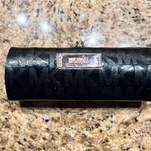 Custom one of a kind Black Clutch Wallet